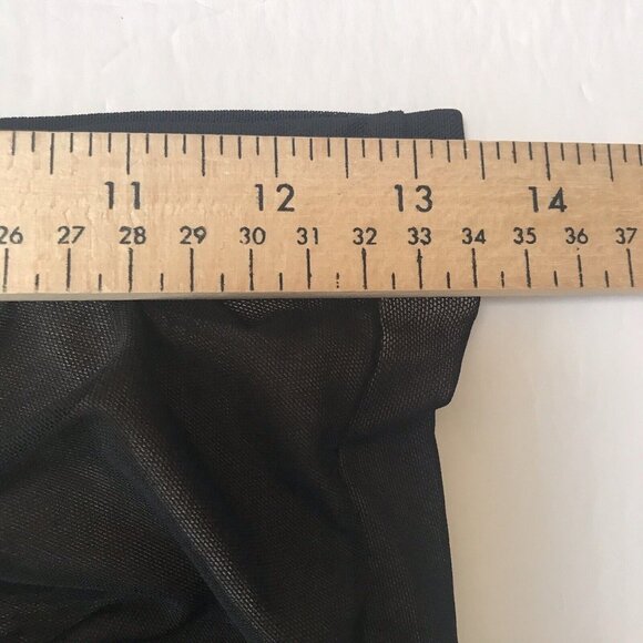 Y2K Top Womens Medium Mesh Ruched Fairy Grunge Goth Whimsigoth Witchy Rave Club - Picture 6 of 10